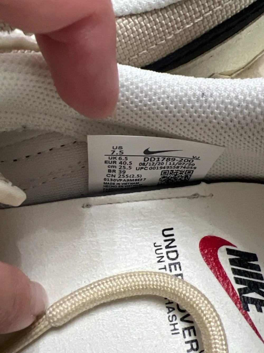 Nike Overbreak SP Undercover Sail Jun Takahashi Lace-Up Sneakers retail $471